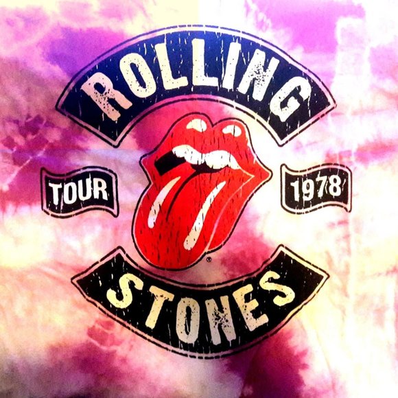 Rolling Stones Tour 1978 Tie Dye Tee M L XL NWT - Picture 2 of 3